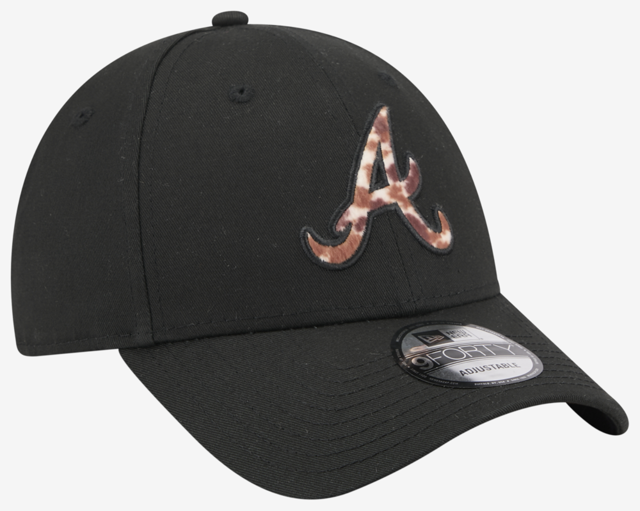 New Era Braves 9FORTY Faux Pony Infill Cap Image 3 of 7. Tap to open photo gallery.