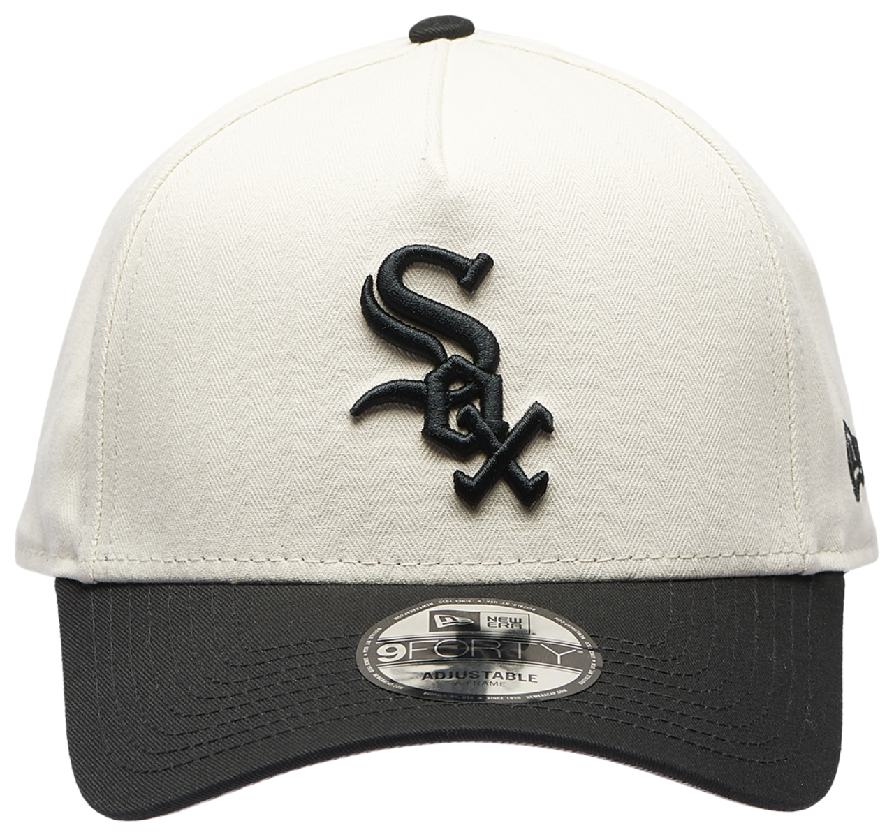 New Era White Sox 940AF Herringbone Cap Image 2 of 5. Tap to open photo gallery.