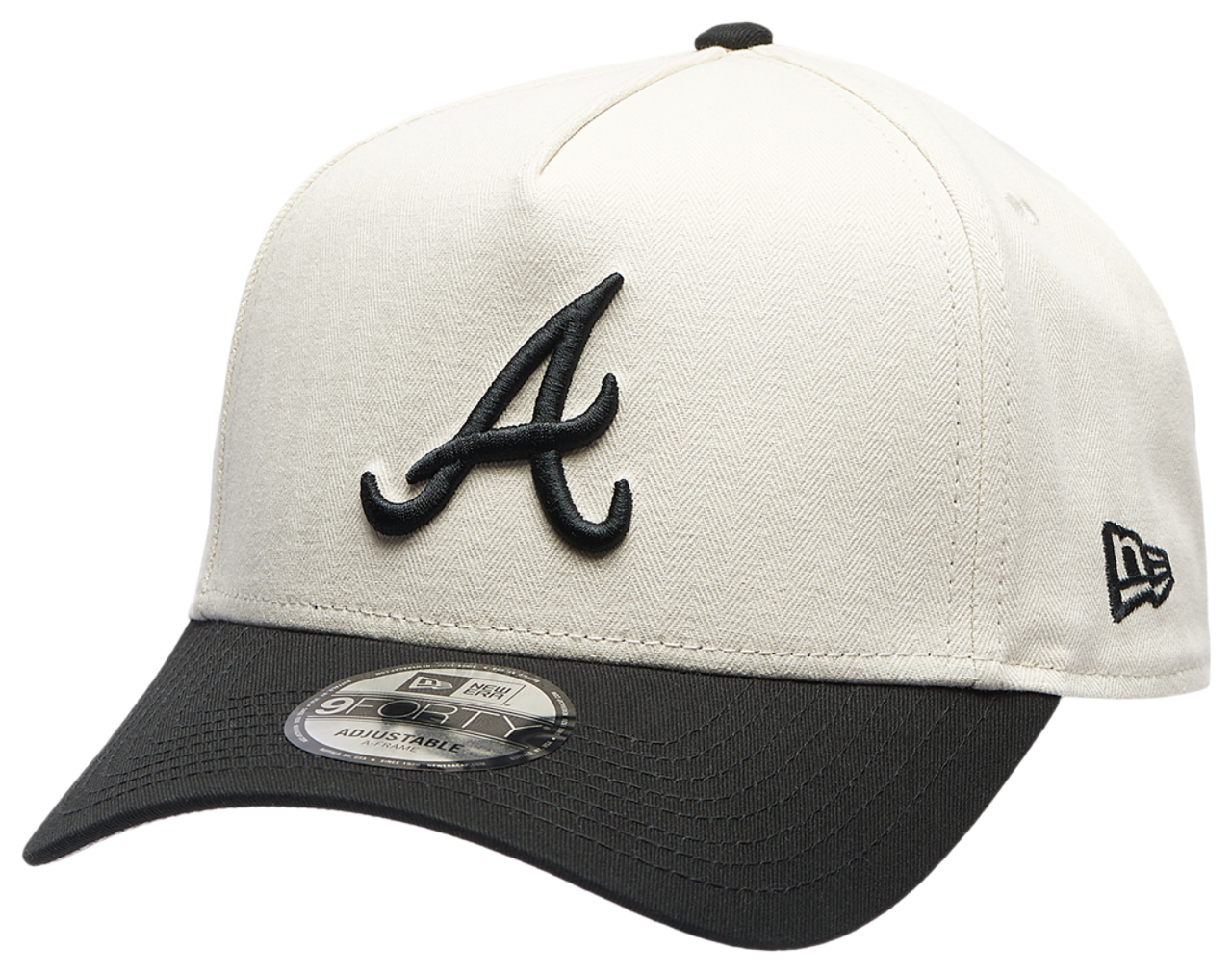 New Era Braves 940AF Herringbone Cap Image 1 of 5. Tap to open photo gallery.