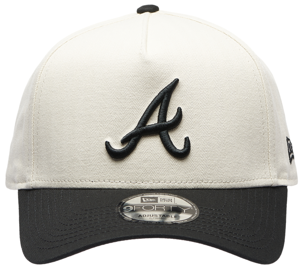 New Era Braves 940AF Herringbone Cap Image 2 of 5. Tap to open photo gallery.
