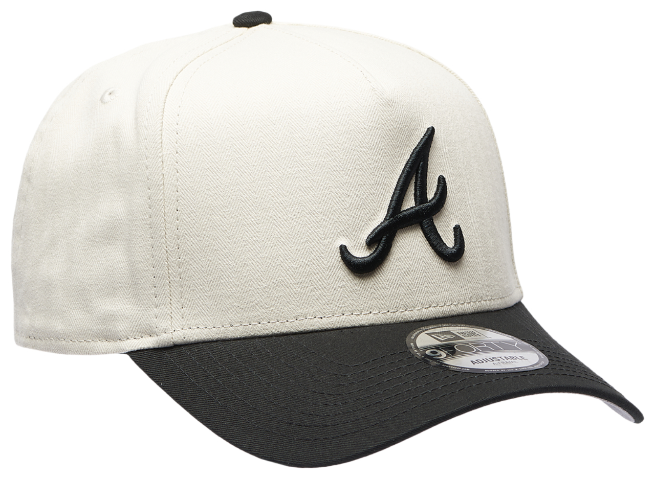 New Era Braves 940AF Herringbone Cap Image 3 of 5. Tap to open photo gallery.