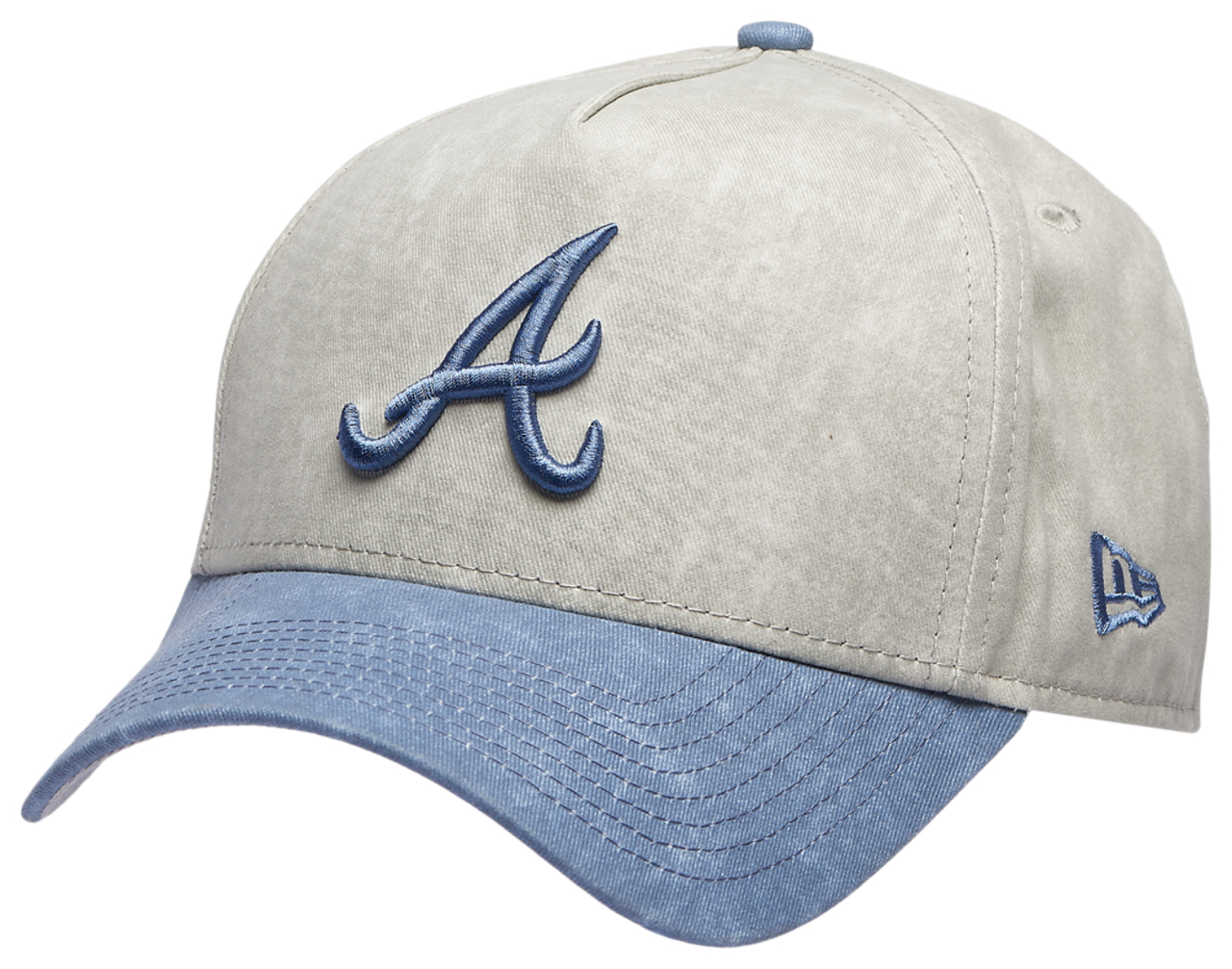 New Era Braves 9FORTY A-Frame Washed Cap Image 1 of 5. Tap to open photo gallery.