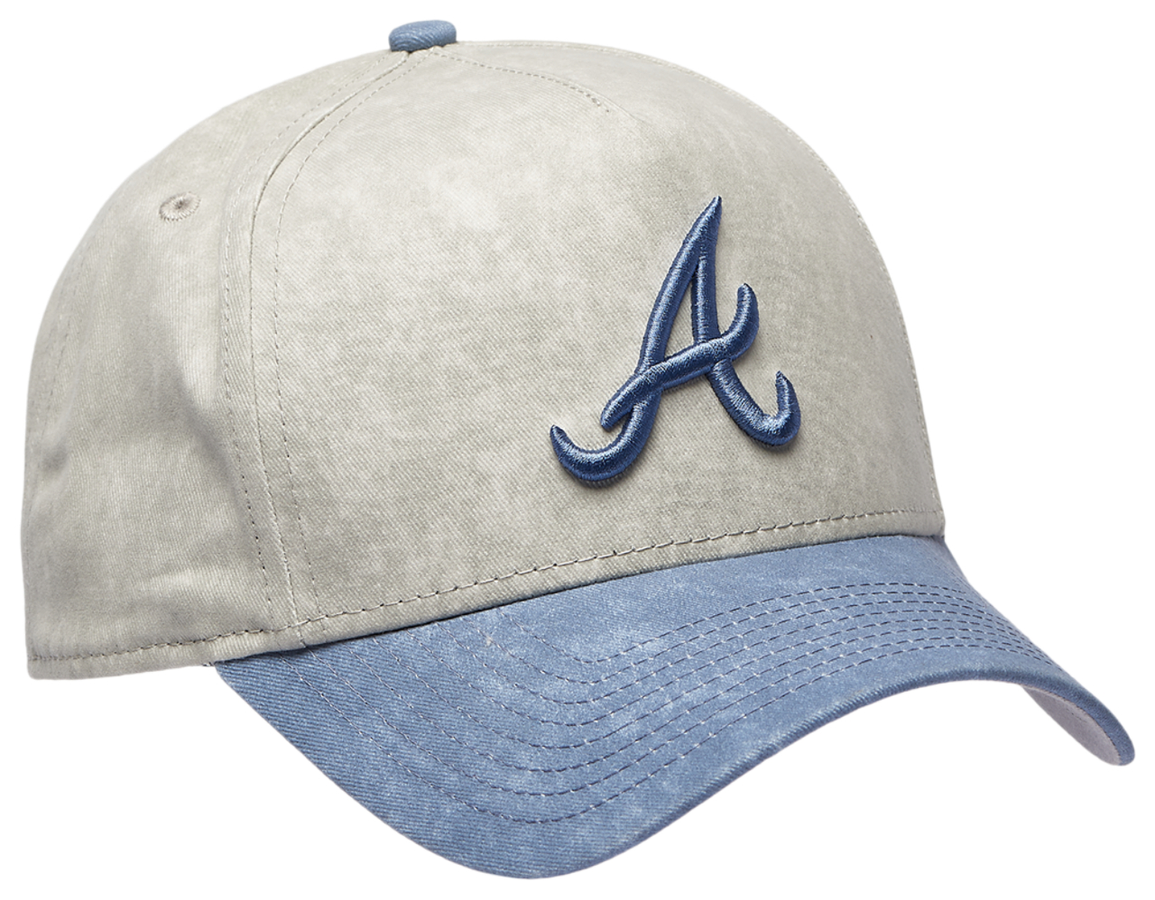 New Era Braves 9FORTY A-Frame Washed Cap Image 3 of 5. Tap to open photo gallery.