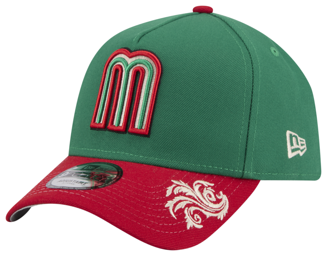 New Era Mexico 9FORTY A-Frame Script Wordmark Cap Image 1 of 7. Tap to open photo gallery.