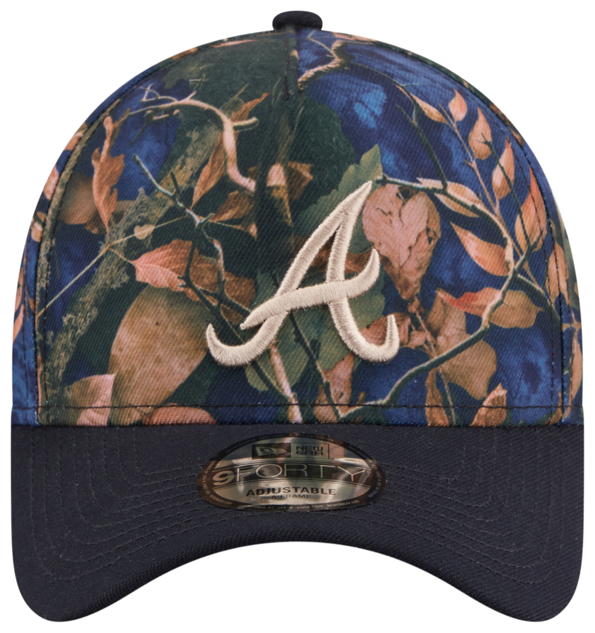 New Era Braves 9FORTY A-Frame Leaves Cap Image 2 of 7. Tap to open photo gallery.