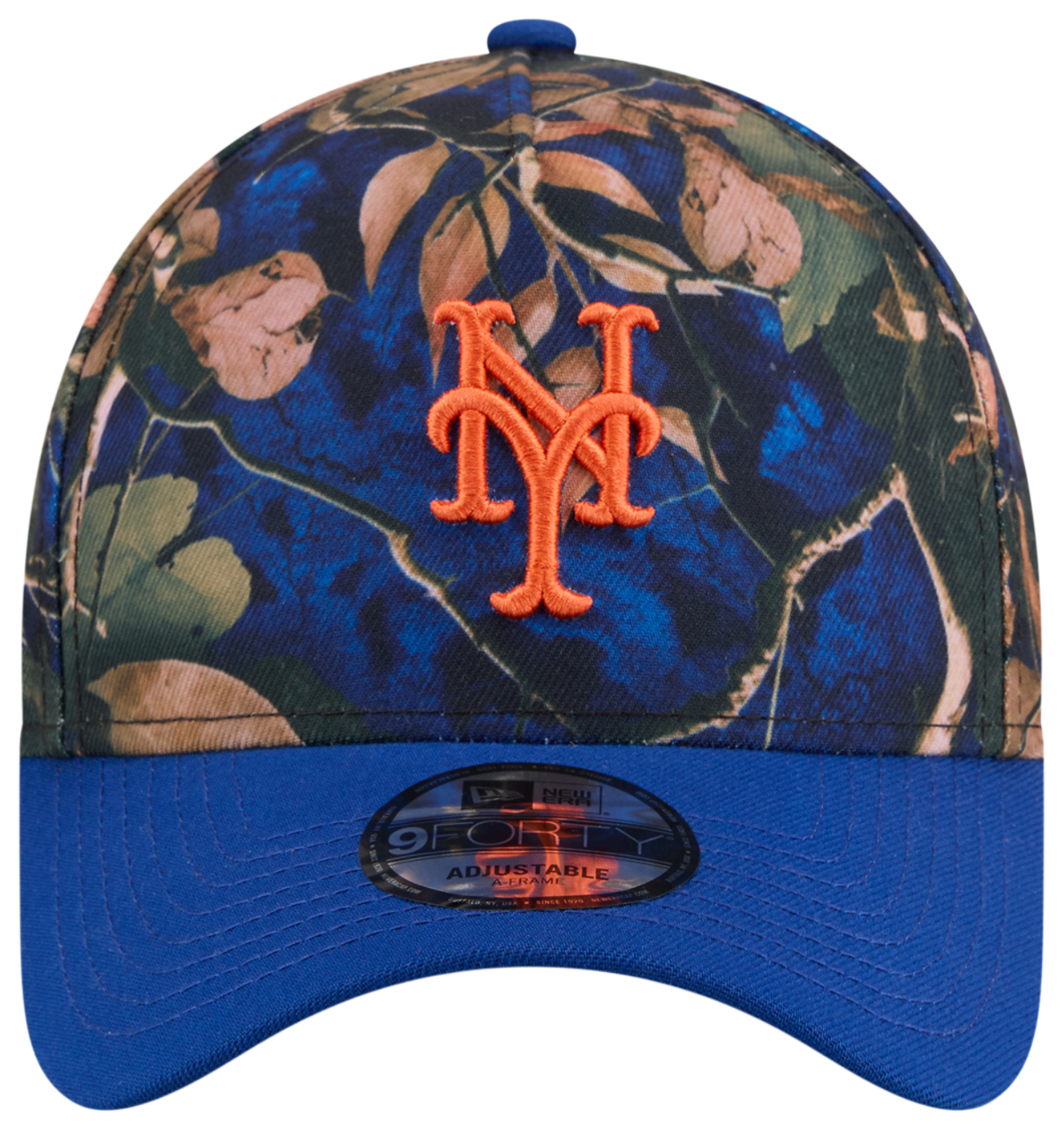 New Era Mets 9FORTY A-Frame Leaves Cap Image 2 of 7. Tap to open photo gallery.