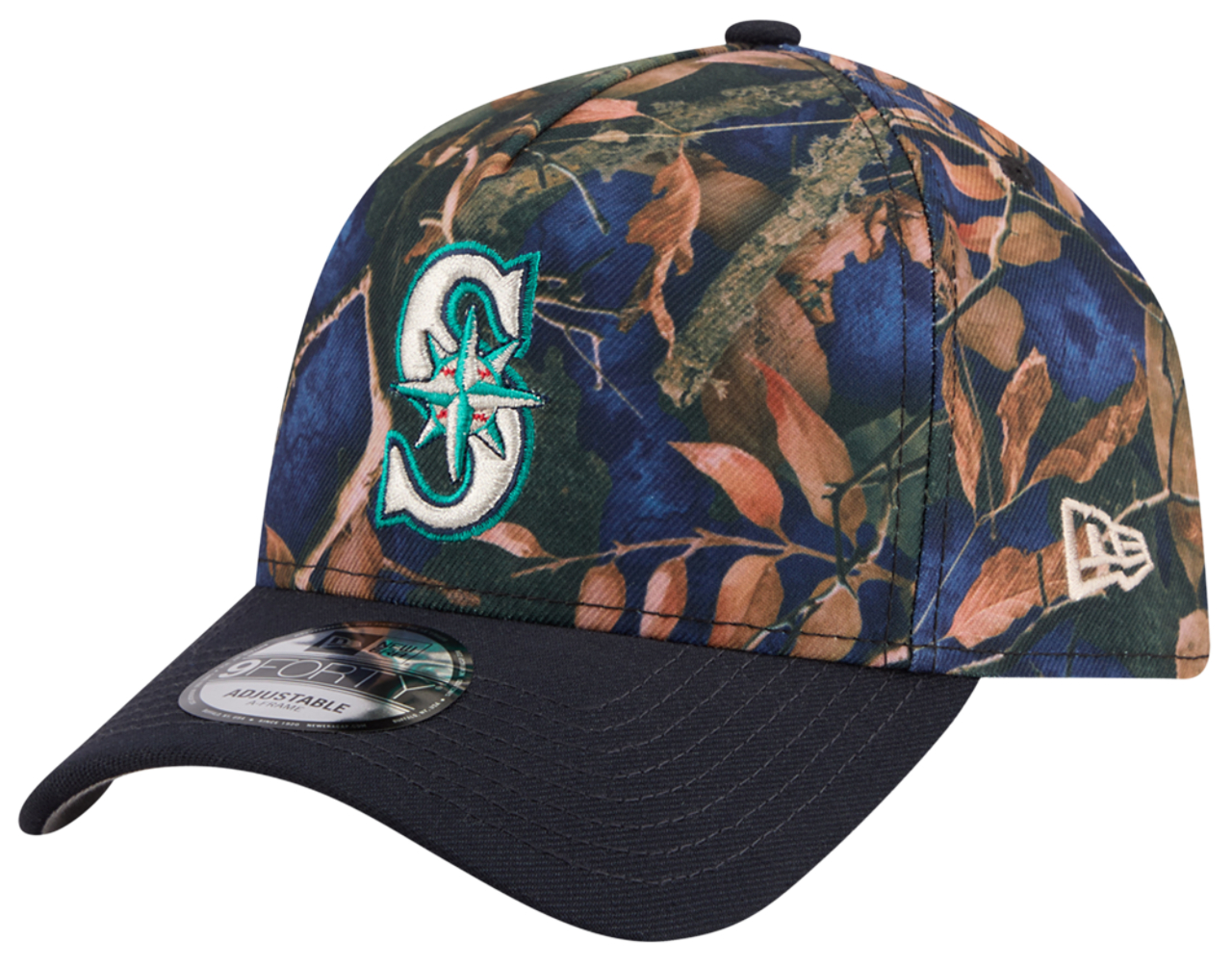 New Era Mariners 9FORTY A-Frame Leaves Cap Image 1 of 7. Tap to open photo gallery.