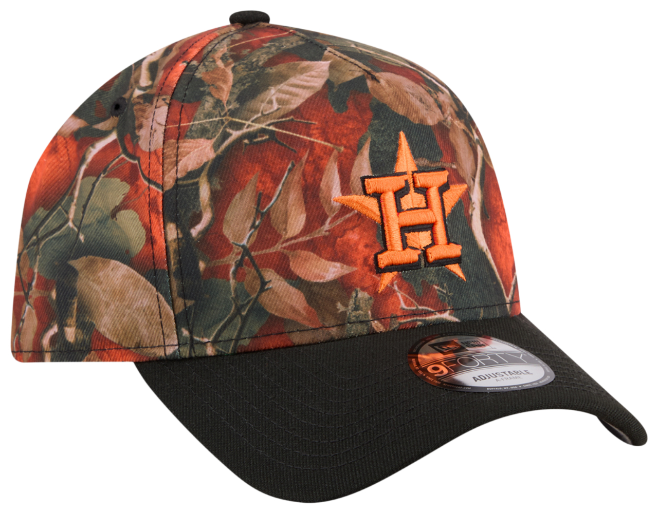 New Era Astros 9FORTY A-Frame Leaves Cap Image 3 of 7. Tap to open photo gallery.