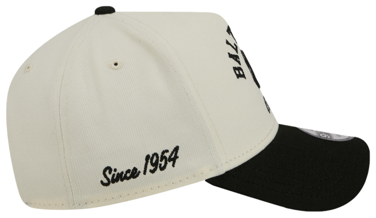 New Era Orioles 9FORTY A-Frame UPSD Arch Cap Image 6 of 7. Tap to open photo gallery.