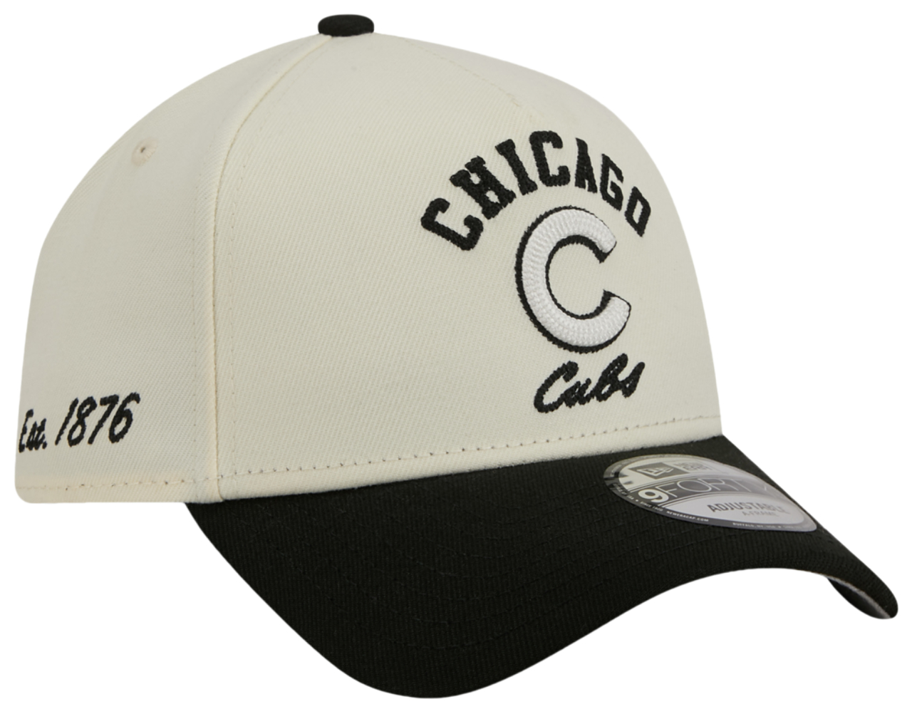 New Era Cubs 9FORTY A-Frame UPSD Arch Cap Image 3 of 7. Tap to open photo gallery.