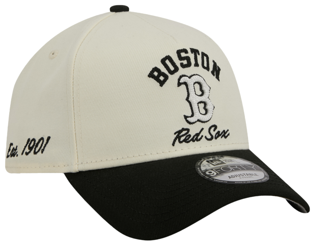 New Era Red Sox 9FORTY A-Frame UPSD Arch Cap Image 3 of 7. Tap to open photo gallery.