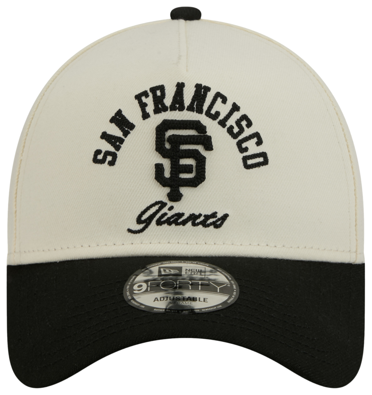 New Era Giants 9FORTY A-Frame UPSD Arch Cap Image 2 of 7. Tap to open photo gallery.