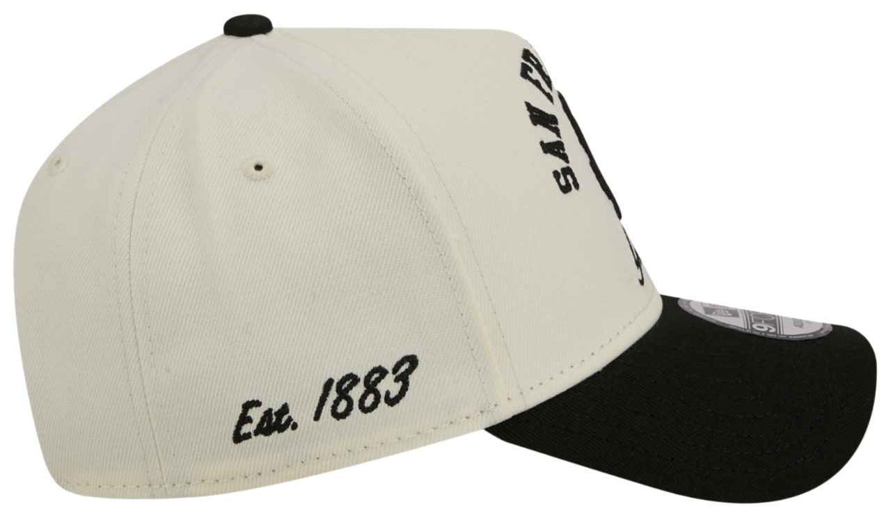 New Era Giants 9FORTY A-Frame UPSD Arch Cap Image 6 of 7. Tap to open photo gallery.