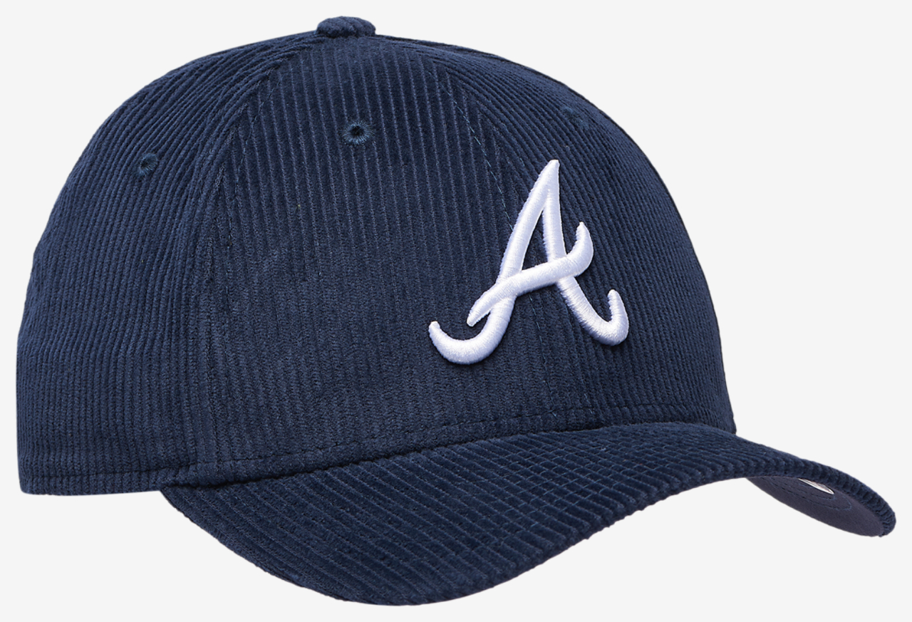 New Era Braves Cord 9FORTY Cap Image 3 of 5. Tap to open photo gallery.