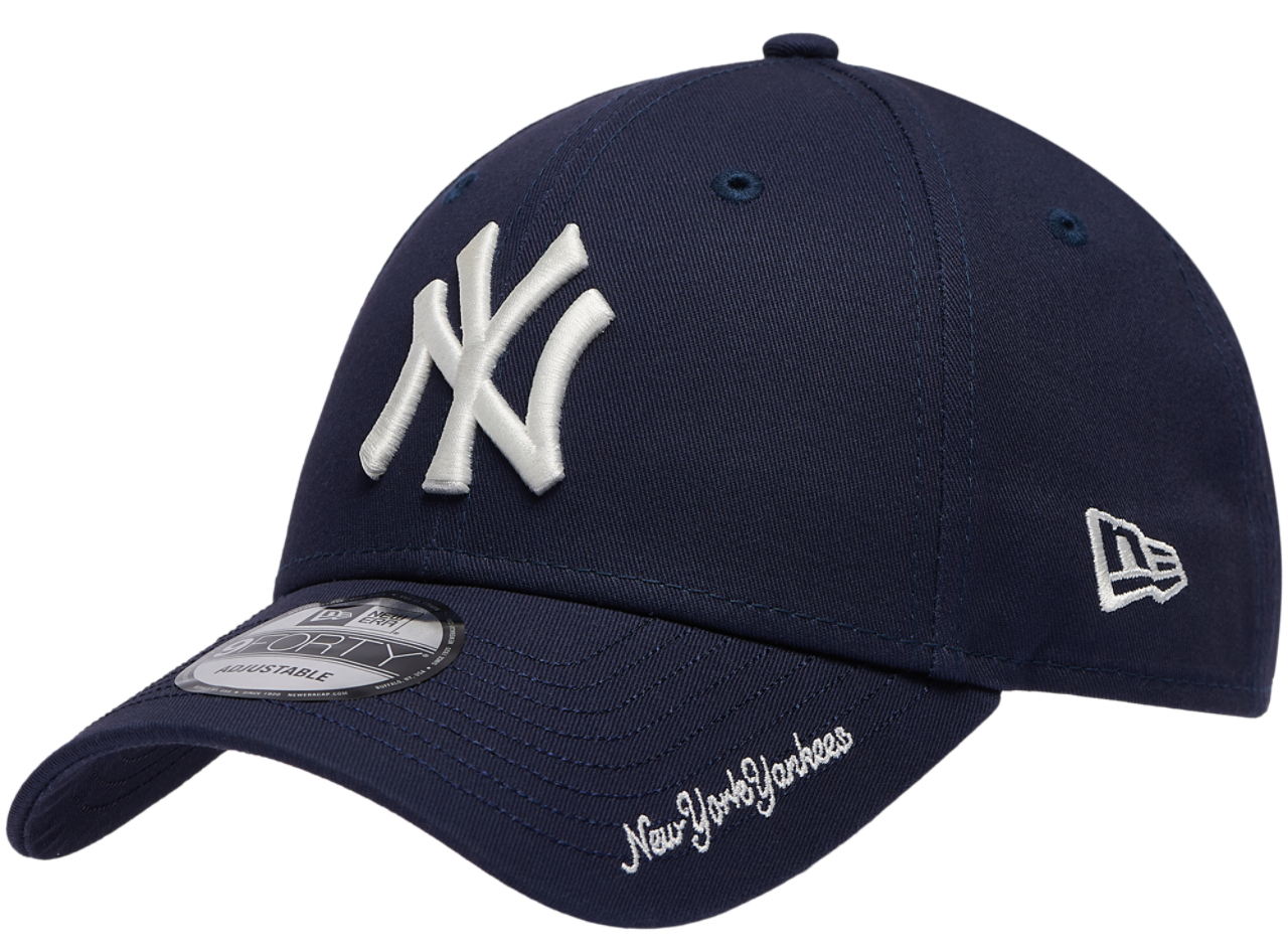 New Era Yankees Visor Script 9FORTY Cap - Men's | Foot Locker