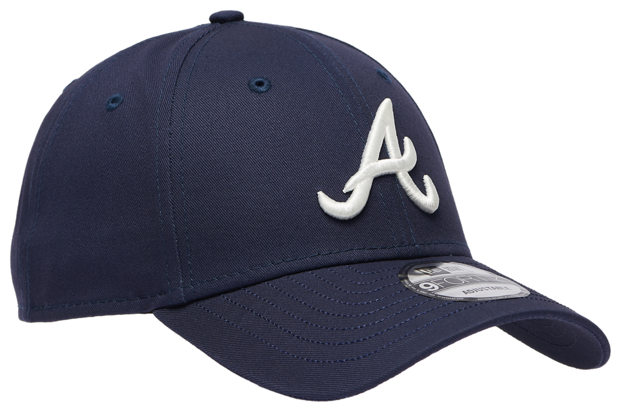 New Era Braves Visor Script 9FORTY Cap Image 3 of 5. Tap to open photo gallery.
