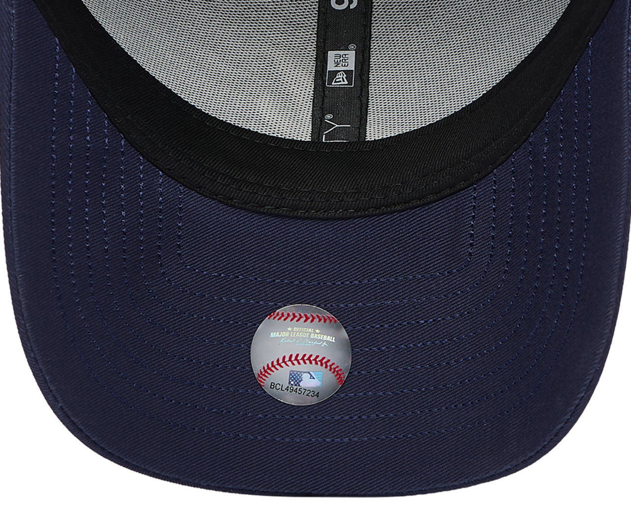 New Era Braves Visor Script 9FORTY Cap Image 5 of 5. Tap to open photo gallery.