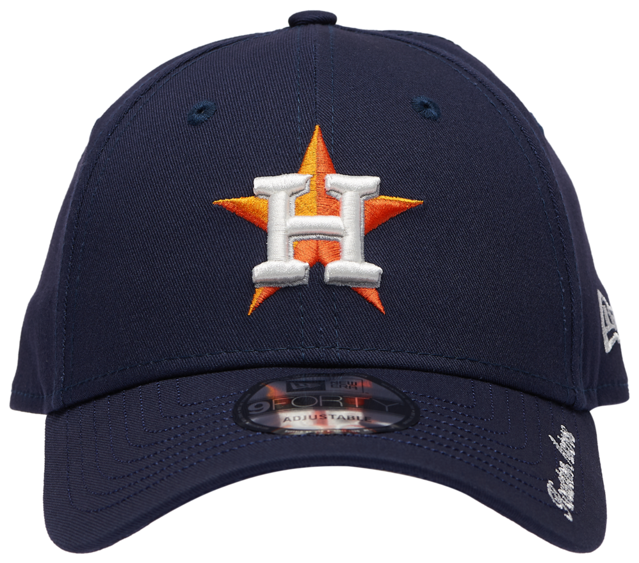 New Era Astros Visor Script 9FORTY Cap Image 2 of 5. Tap to open photo gallery.