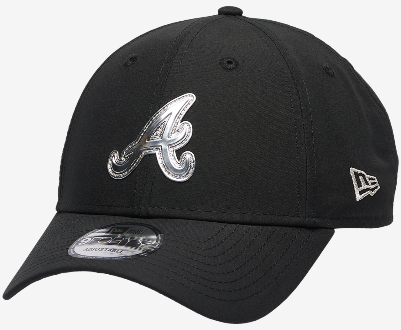 New Era Braves Pin 9FORTY Cap Image 1 of 5. Tap to open photo gallery.