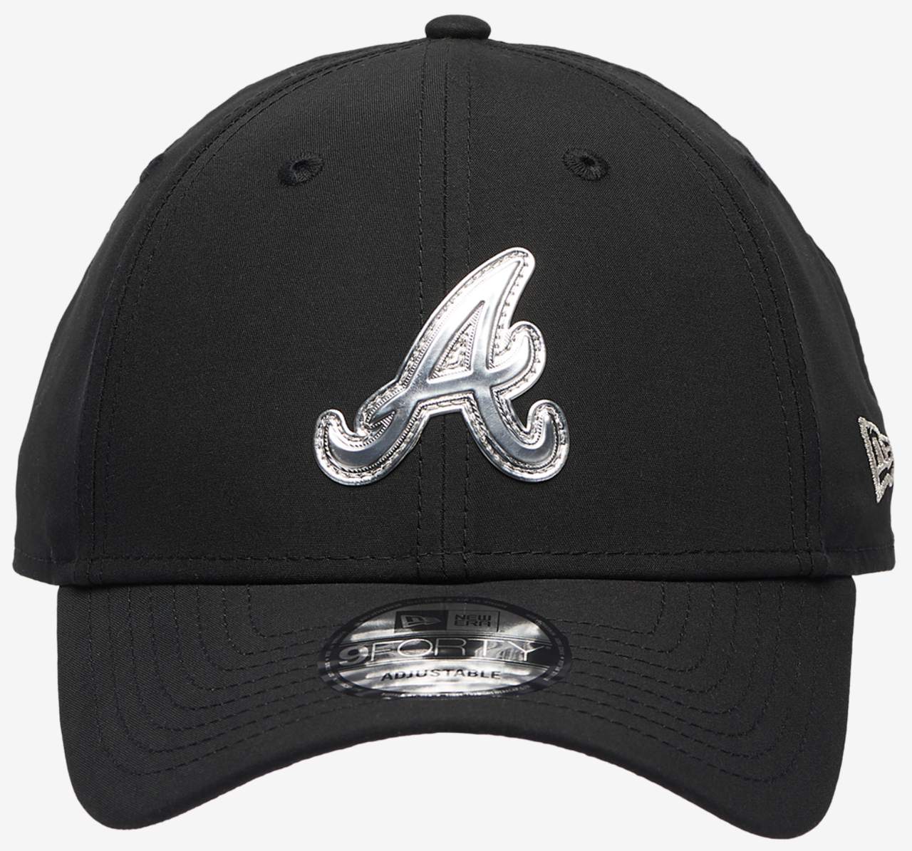 New Era Braves Pin 9FORTY Cap Image 2 of 5. Tap to open photo gallery.