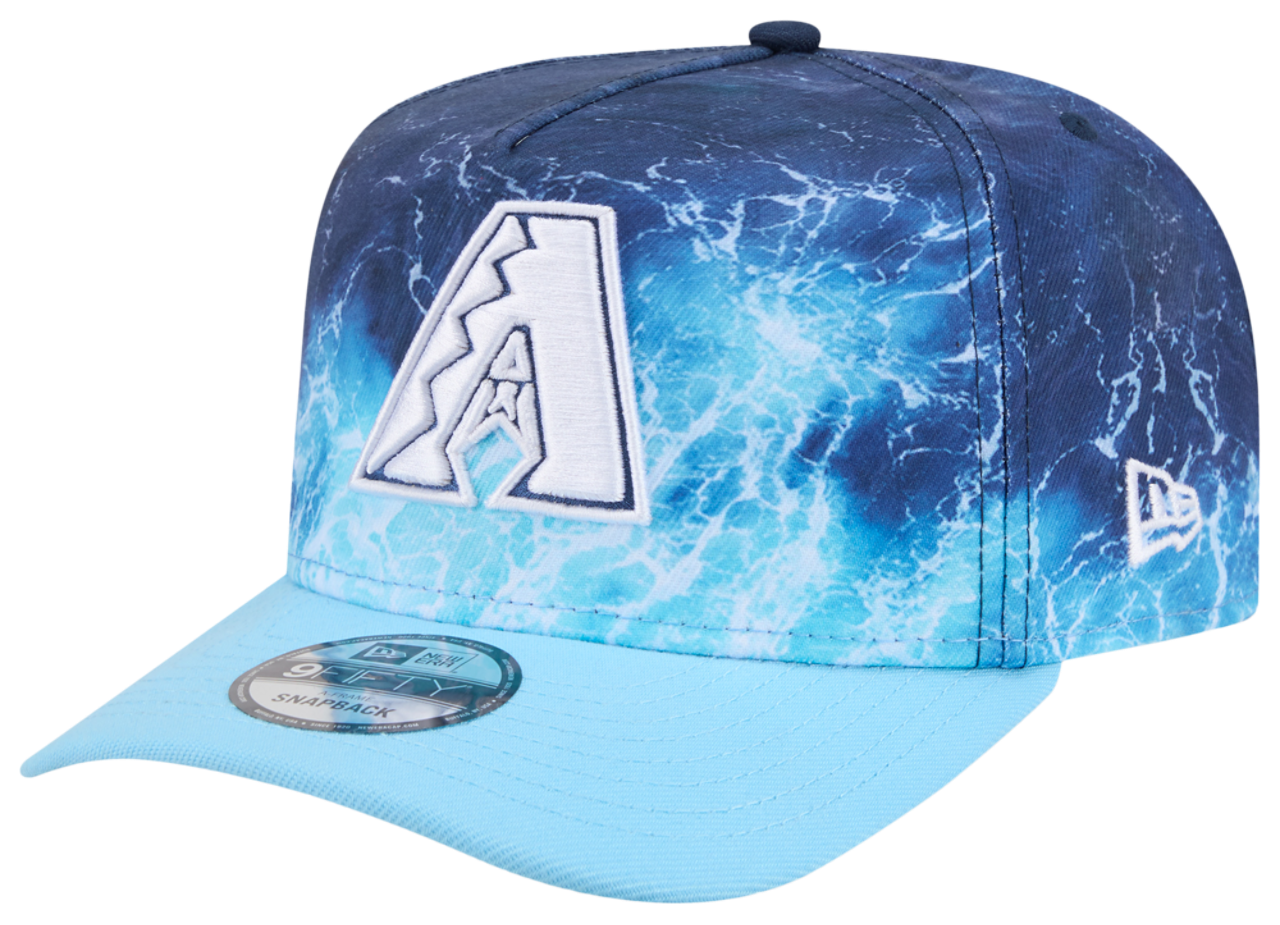 New Era Diamondbacks Deep Water 950 A Frame Cap Image 1 of 7. Tap to open photo gallery.
