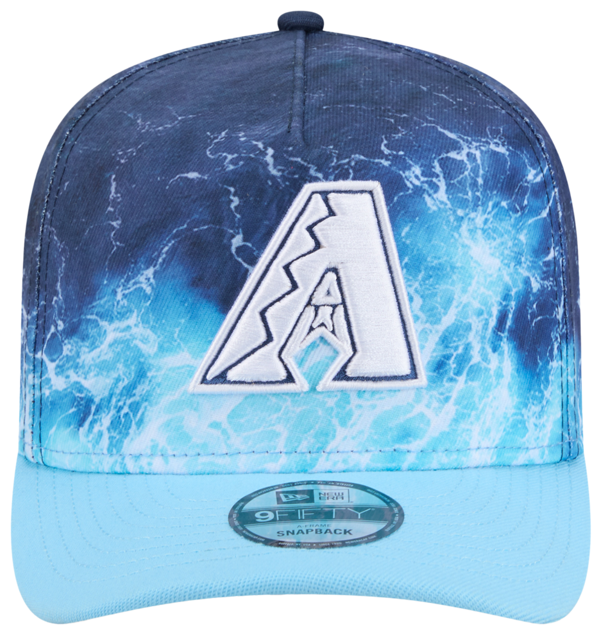 New Era Diamondbacks Deep Water 950 A Frame Cap Image 2 of 7. Tap to open photo gallery.