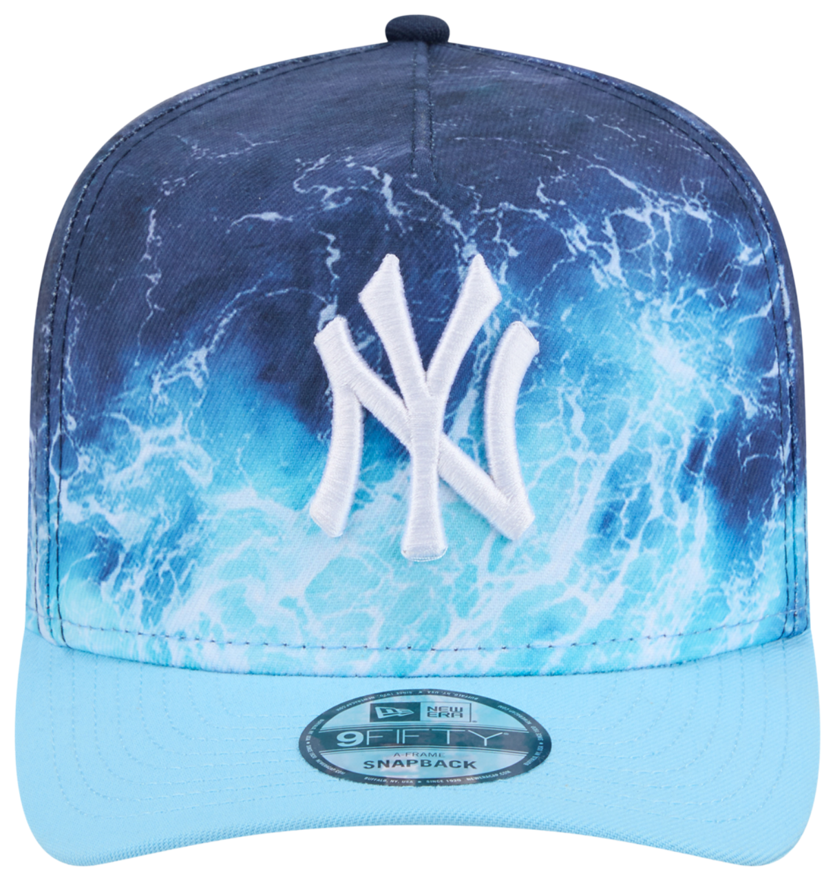 New Era Yankees Deep Water 950 A Frame Cap Image 2 of 7. Tap to open photo gallery.