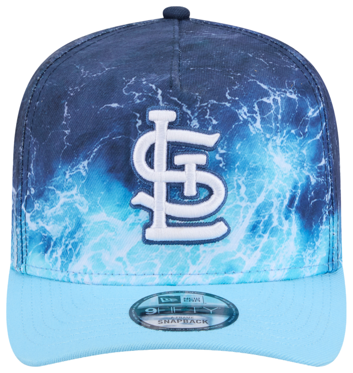New Era Cardinals Deep Water 950 A Frame Cap Image 2 of 7. Tap to open photo gallery.