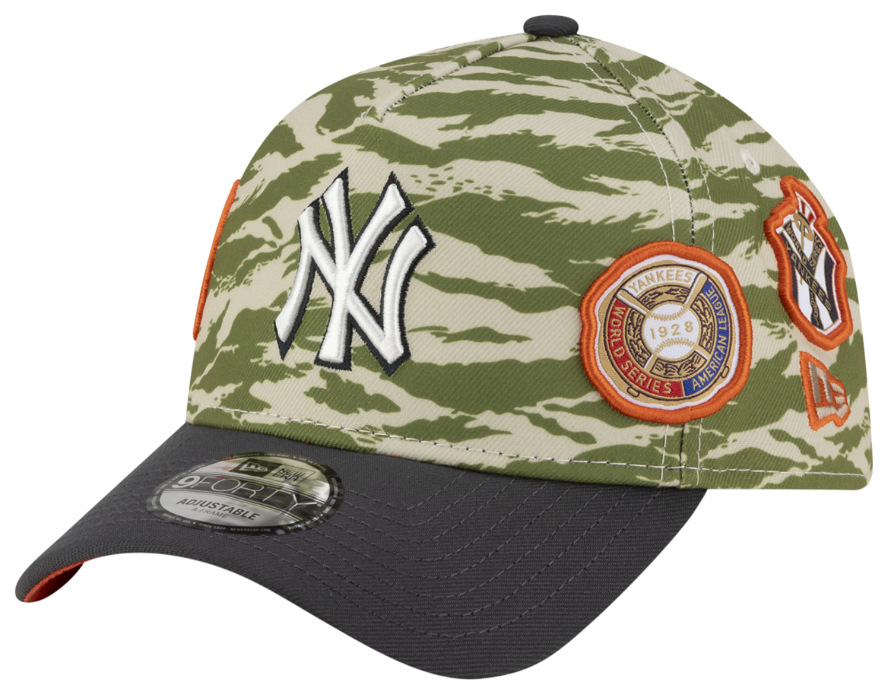 New Era Yankees 940AF Tiger Camo Energy Cap Image 1 of 7. Tap to open photo gallery.