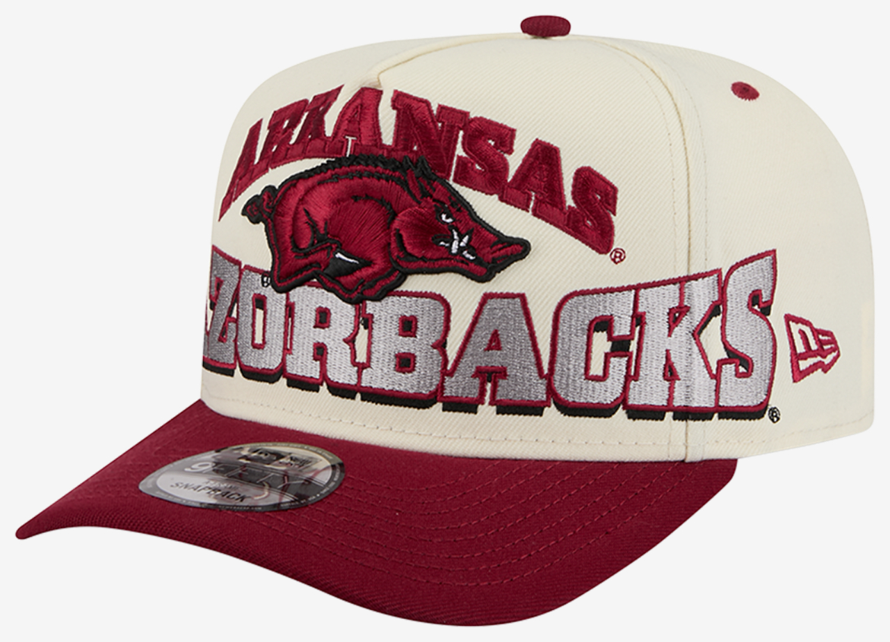 New Era Arkansas 26 9FIFTY A-Frame Cap Image 1 of 7. Tap to open photo gallery.
