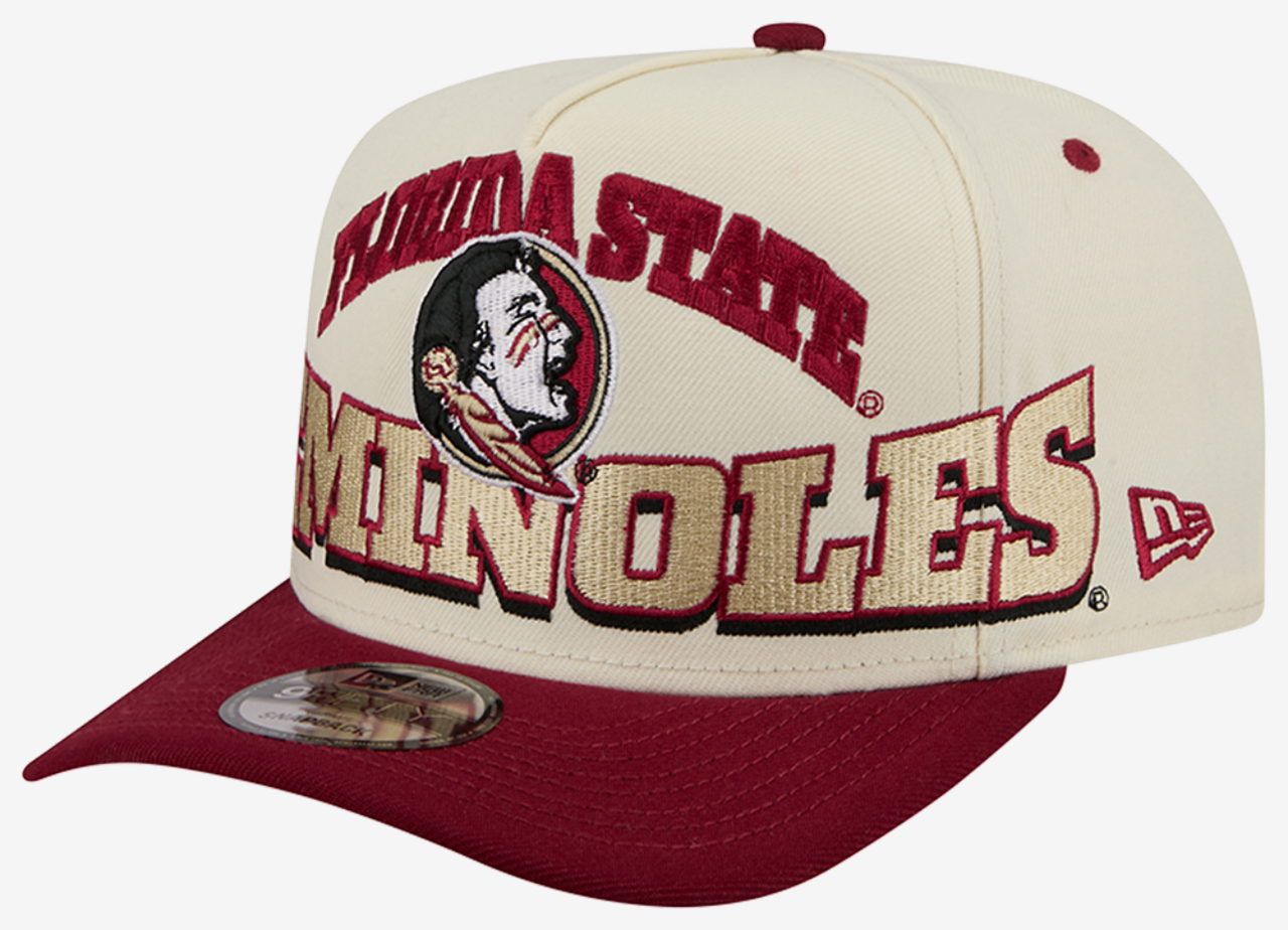 New Era Florida State 26 9FIFTY A-Frame Cap Image 1 of 7. Tap to open photo gallery.