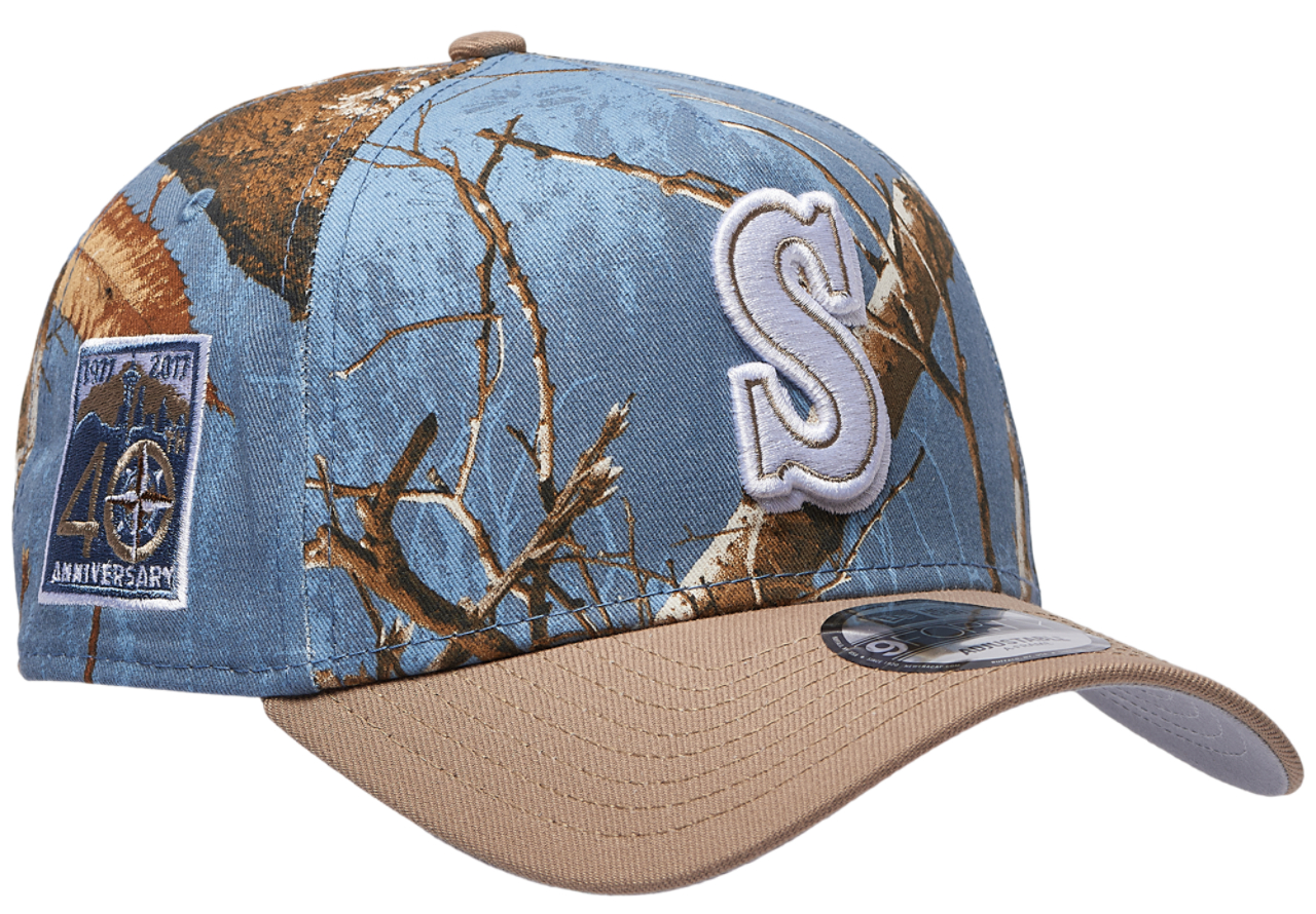 New Era Mariners 940 A-Frame RealTree Cap Image 3 of 5. Tap to open photo gallery.