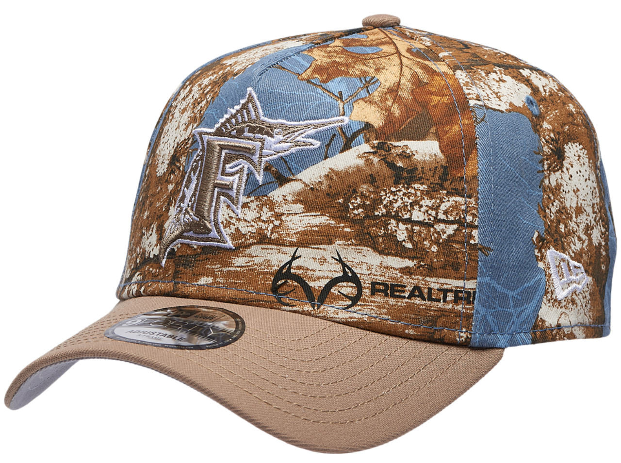 New Era Marlins 940 A-Frame RealTree Cap Image 1 of 5. Tap to open photo gallery.
