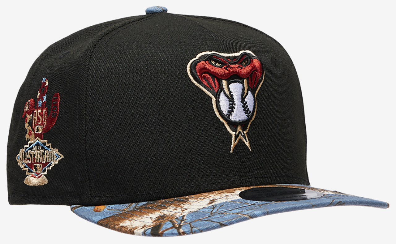 New Era Diamondbacks 950AF RealTree Blue Cap Image 3 of 5. Tap to open photo gallery.