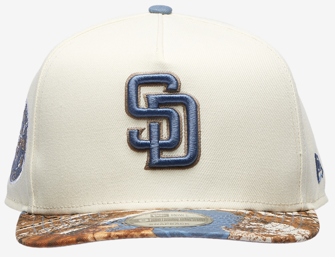 New Era Padres 950AF RealTree Blue Cap Image 2 of 5. Tap to open photo gallery.