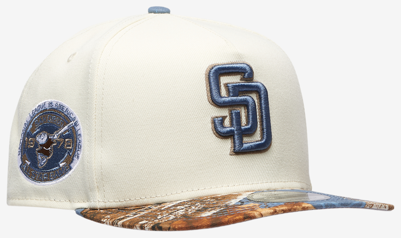 New Era Padres 950AF RealTree Blue Cap Image 3 of 5. Tap to open photo gallery.