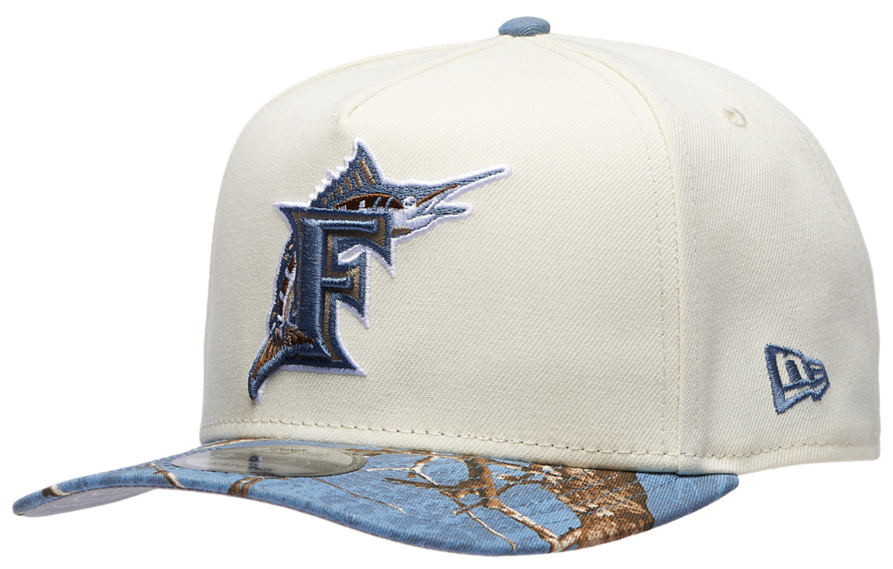 New Era Marlins 950AF RealTree Blue Cap Image 1 of 5. Tap to open photo gallery.