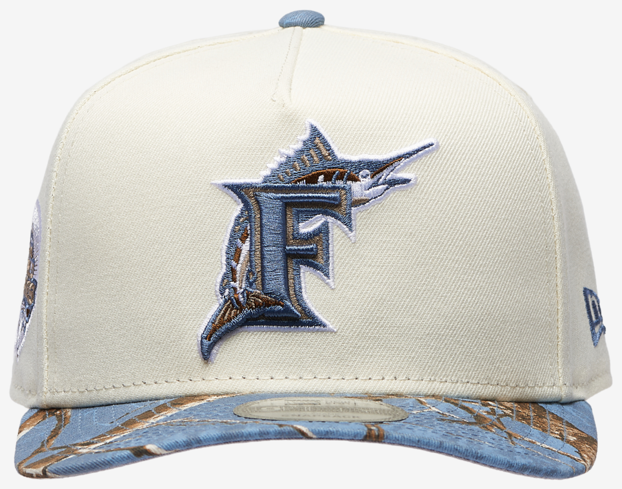 New Era Marlins 950AF RealTree Blue Cap Image 2 of 5. Tap to open photo gallery.