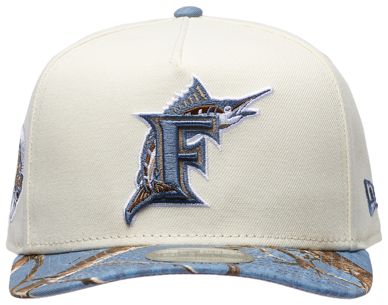 New Era Marlins 950AF RealTree Blue Cap Image 2 of 5. Tap to open photo gallery.