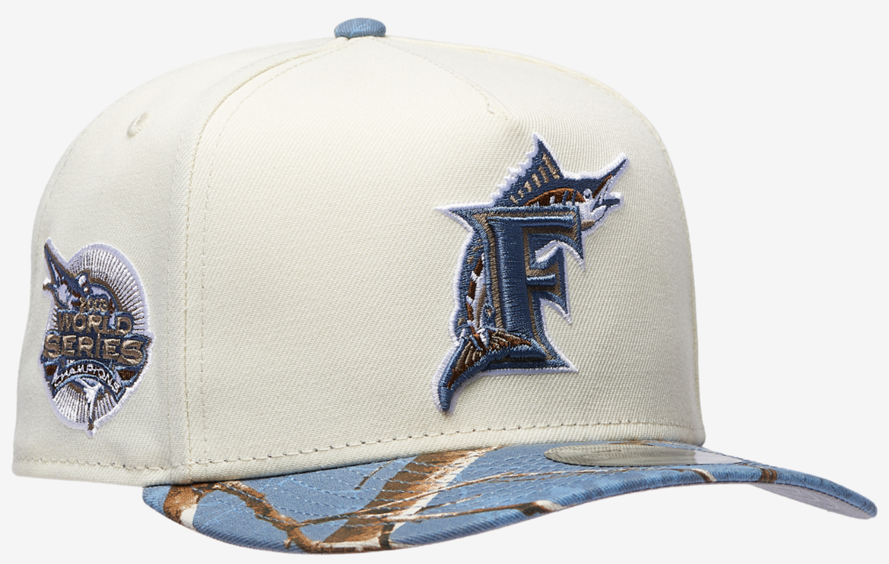New Era Marlins 950AF RealTree Blue Cap Image 3 of 5. Tap to open photo gallery.