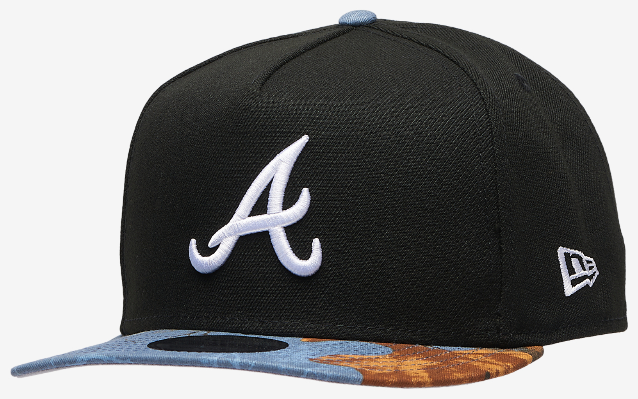 New Era Braves 950AF RealTree Blue Cap Image 1 of 5. Tap to open photo gallery.