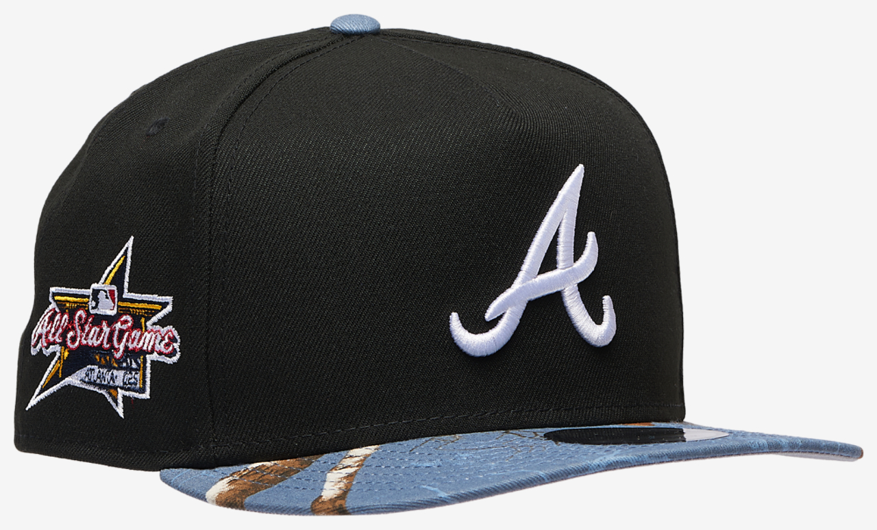 New Era Braves 950AF RealTree Blue Cap Image 3 of 5. Tap to open photo gallery.