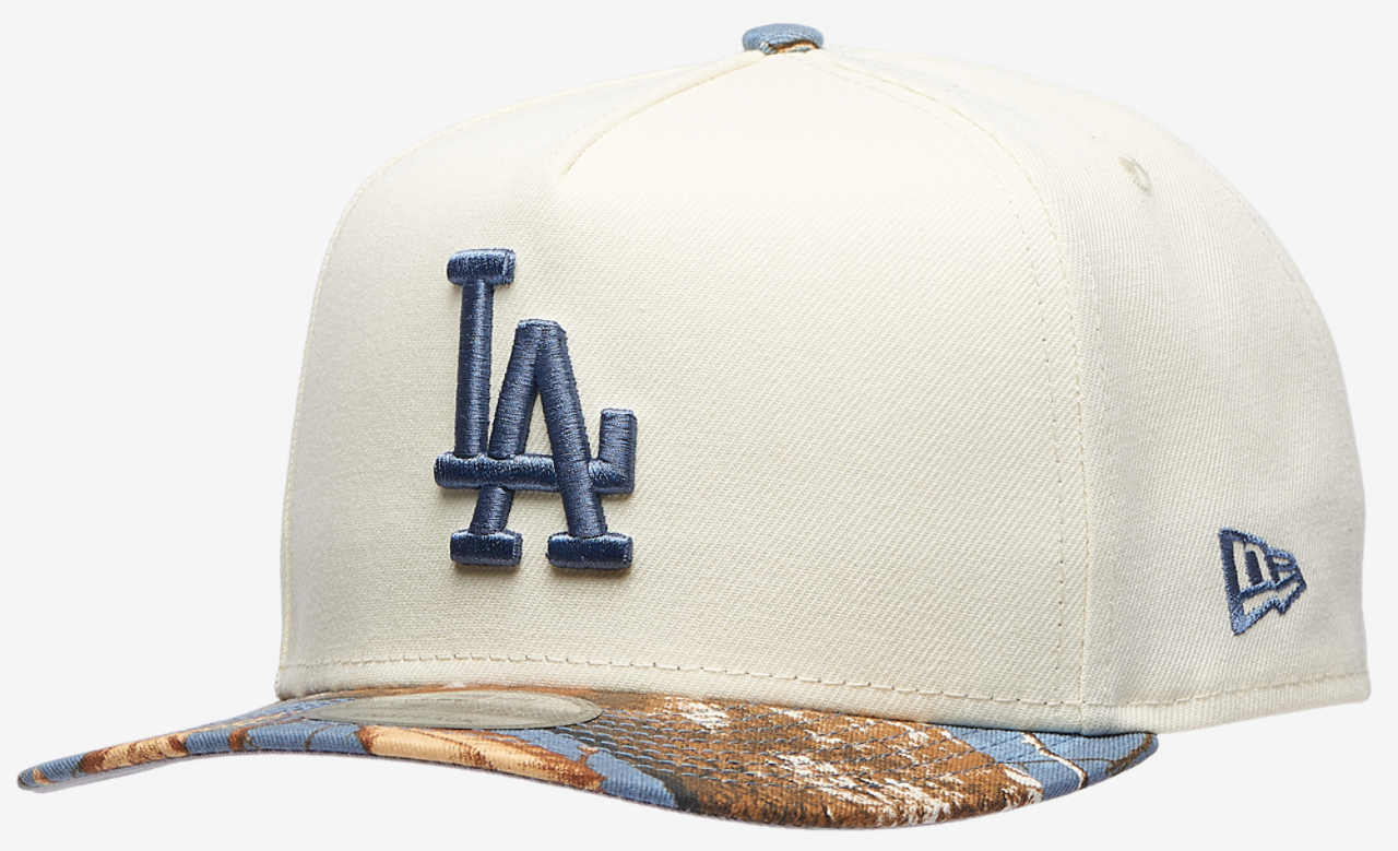 New Era Dodgers 950AF RealTree Blue Cap Image 1 of 5. Tap to open photo gallery.