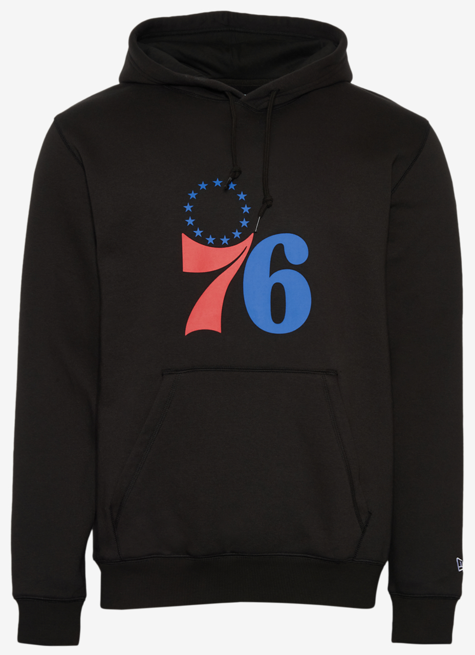 New Era 76ers Pullover Hoodie Image 1 of 4. Tap to open photo gallery.