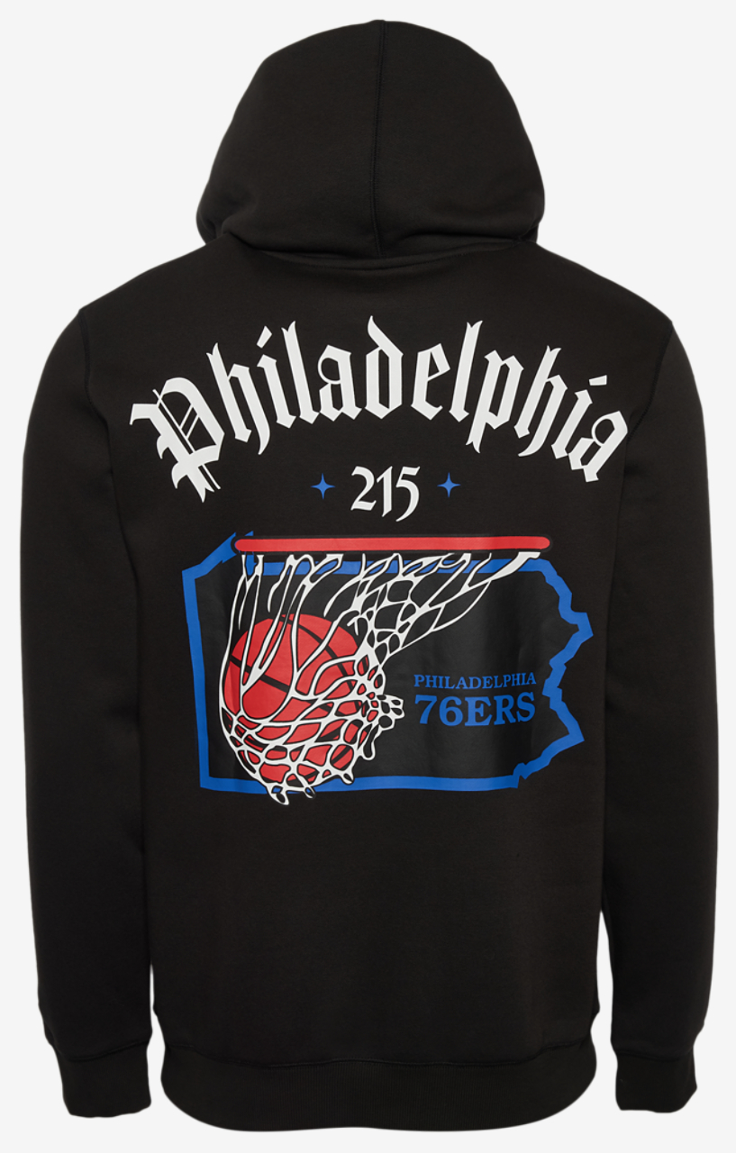 New Era 76ers Pullover Hoodie Image 4 of 4. Tap to open photo gallery.