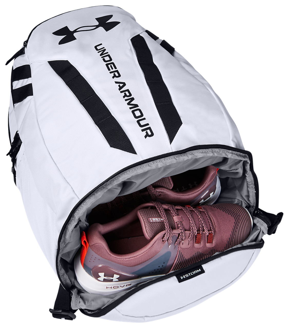 Under Armour Hustle Backpack 5.0 Image 3 of 6. Tap to open photo gallery.