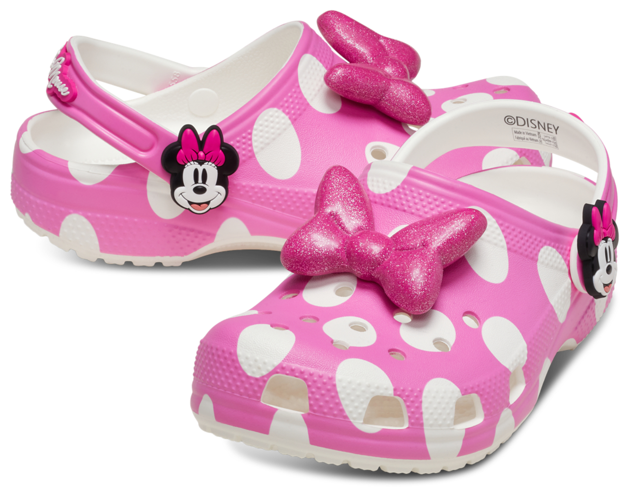 Crocs Disney Clogs Collab Minnie Mouse Image 6 of 7. Tap to open photo gallery.
