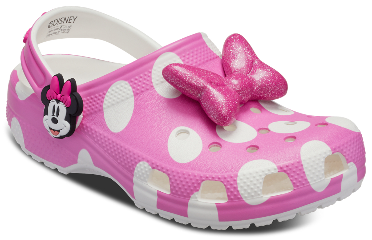 Crocs Disney Clogs Collab Minnie Mouse Image 7 of 7. Tap to open photo gallery.