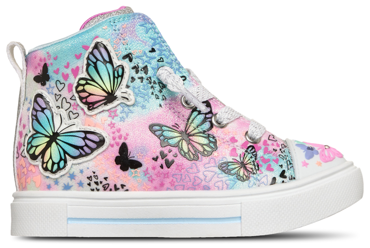 Skechers Butterfly Twist Off Lace High Top Sneaker Image 1 of 3. Tap to open photo gallery.