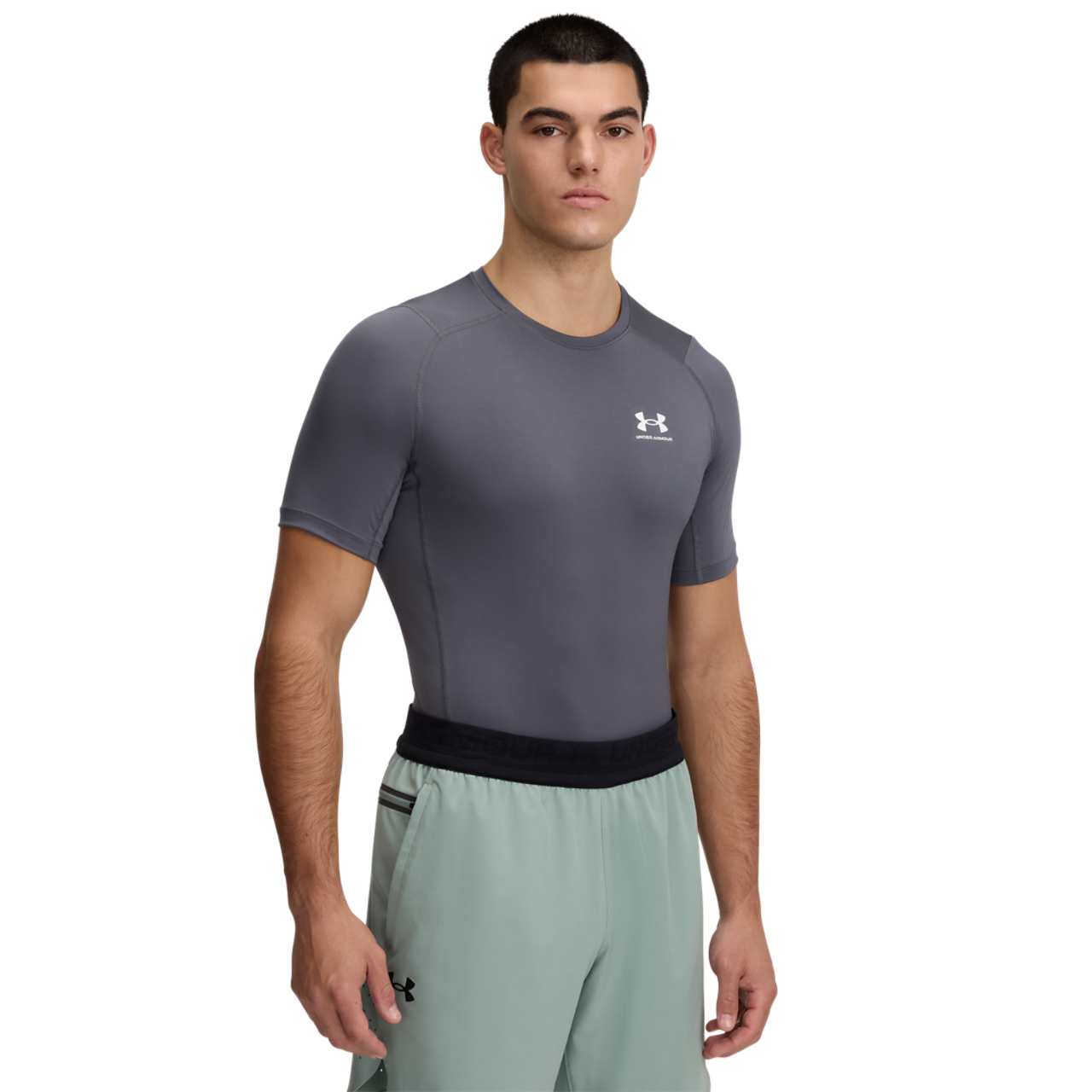 Under Armour HeatGear Armour Compression S/S Football T-Shirt Image 1 of 2. Tap to open photo gallery.